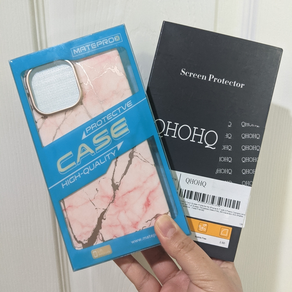 Iphone 13 pro max case and screen protector Bundle